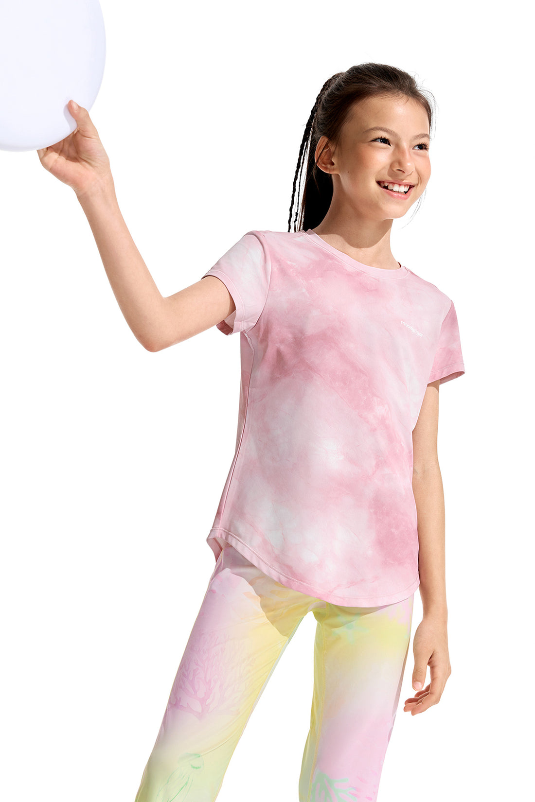 Printed Short Sleeves **Variegated Pink**