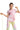 Printed Short Sleeves **Variegated Pink**