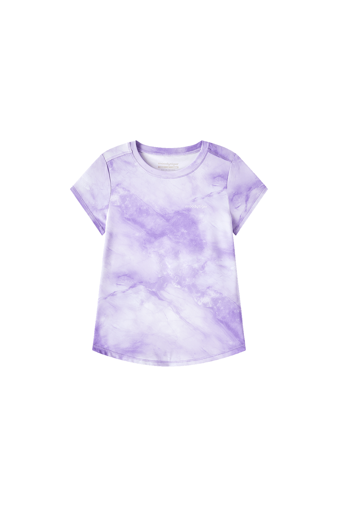 Printed Short Sleeves **Variegated Purple**