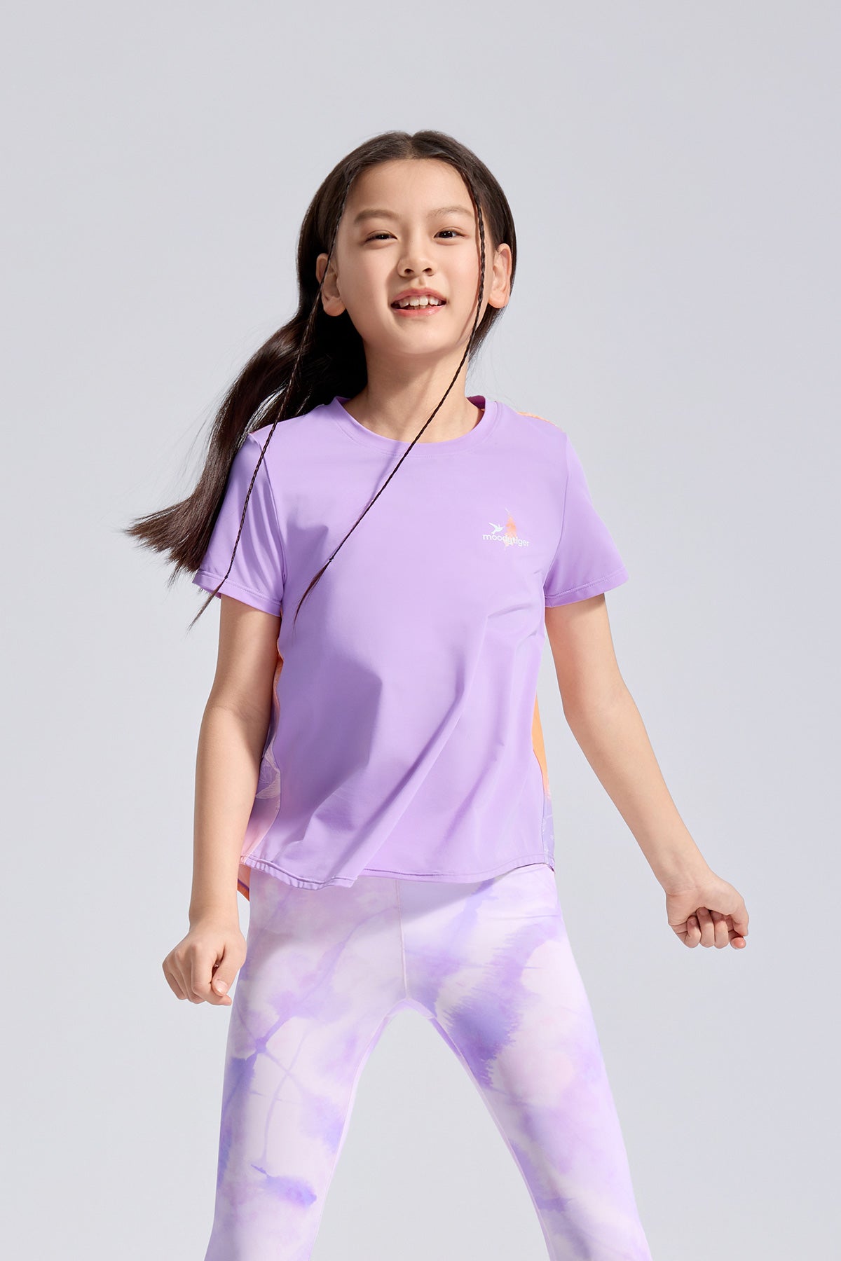 Printed Short Sleeves **Whelan Purple**