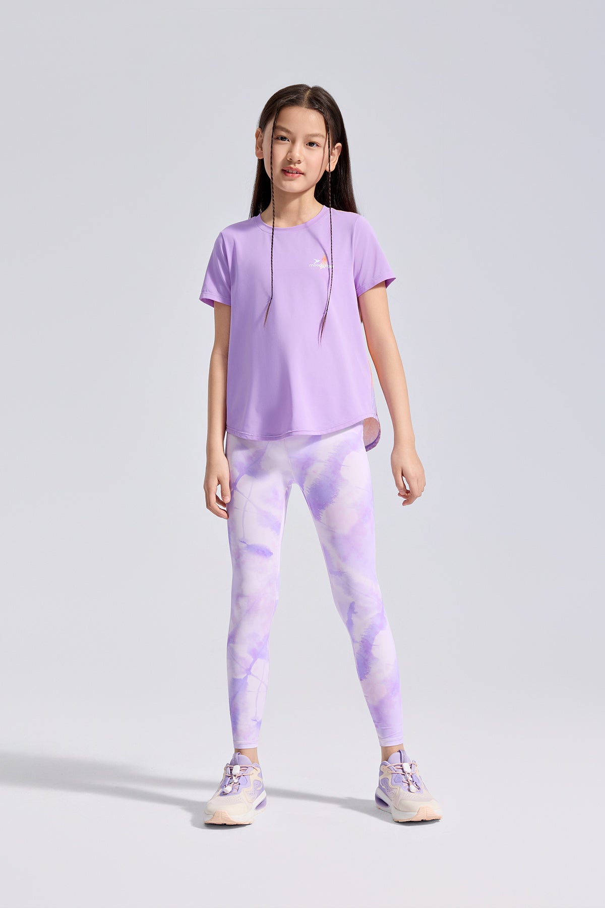 Printed Short Sleeves **Whelan Purple**