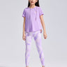 Printed Short Sleeves **Whelan Purple**