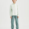 Quarter Zipped Sweater **Bud Green**