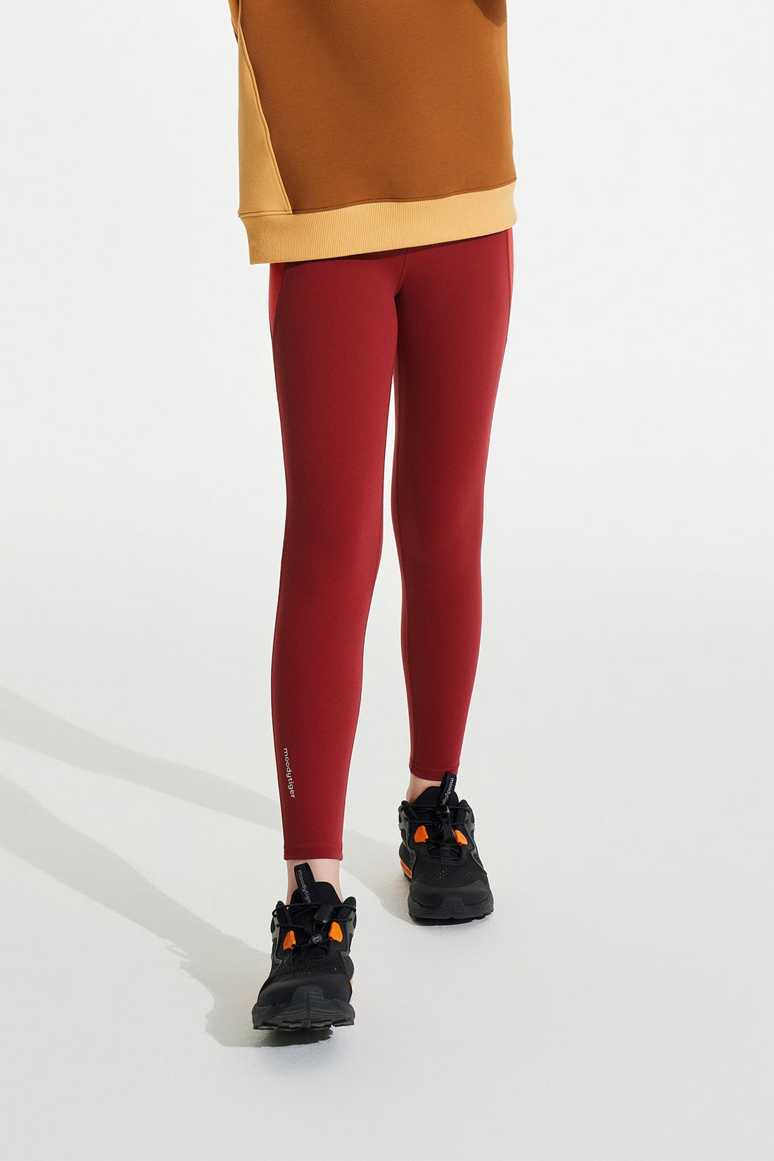 Queenie Colour Blocking Legging **Cranberry**