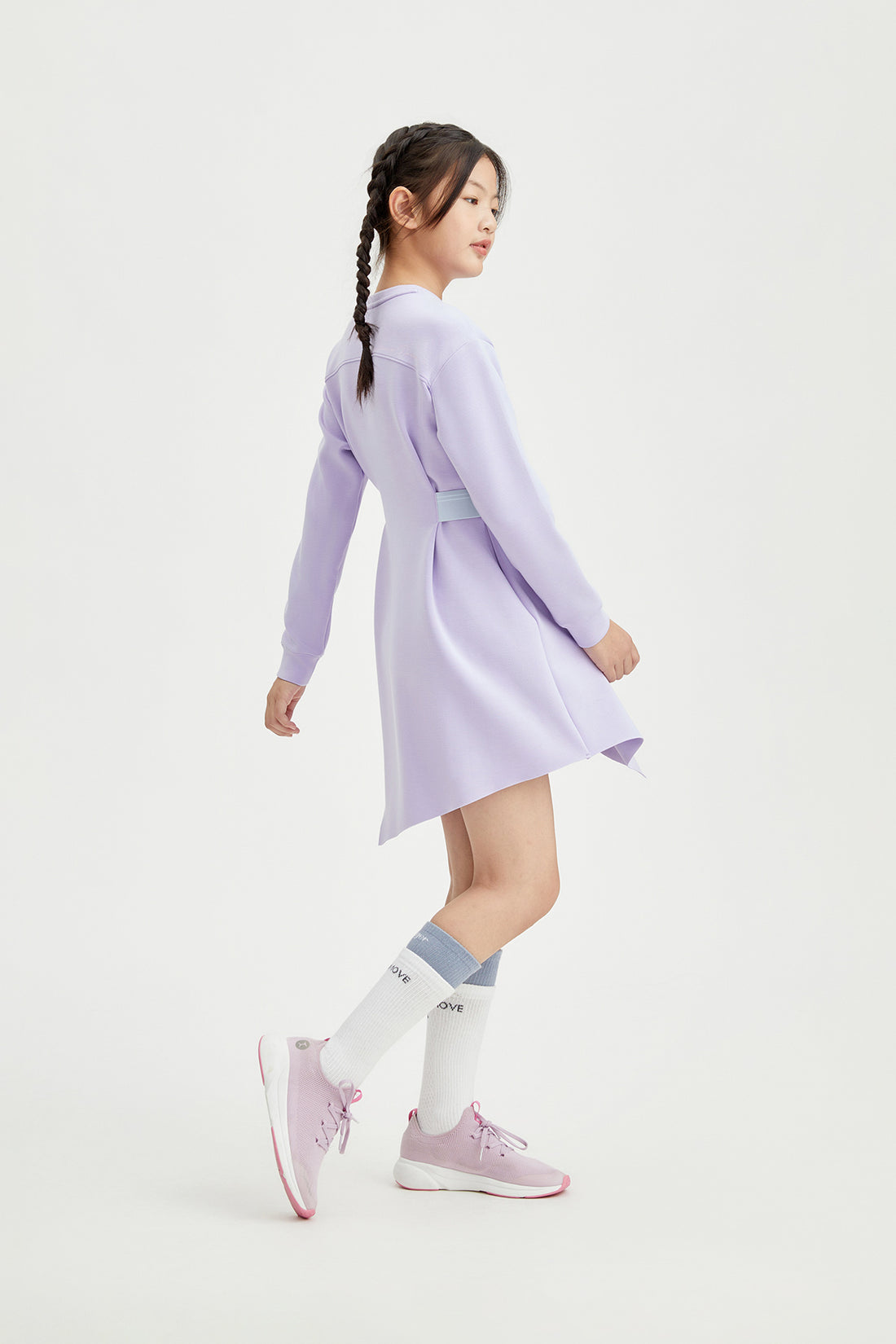Ribbed Long-Sleeve Dress