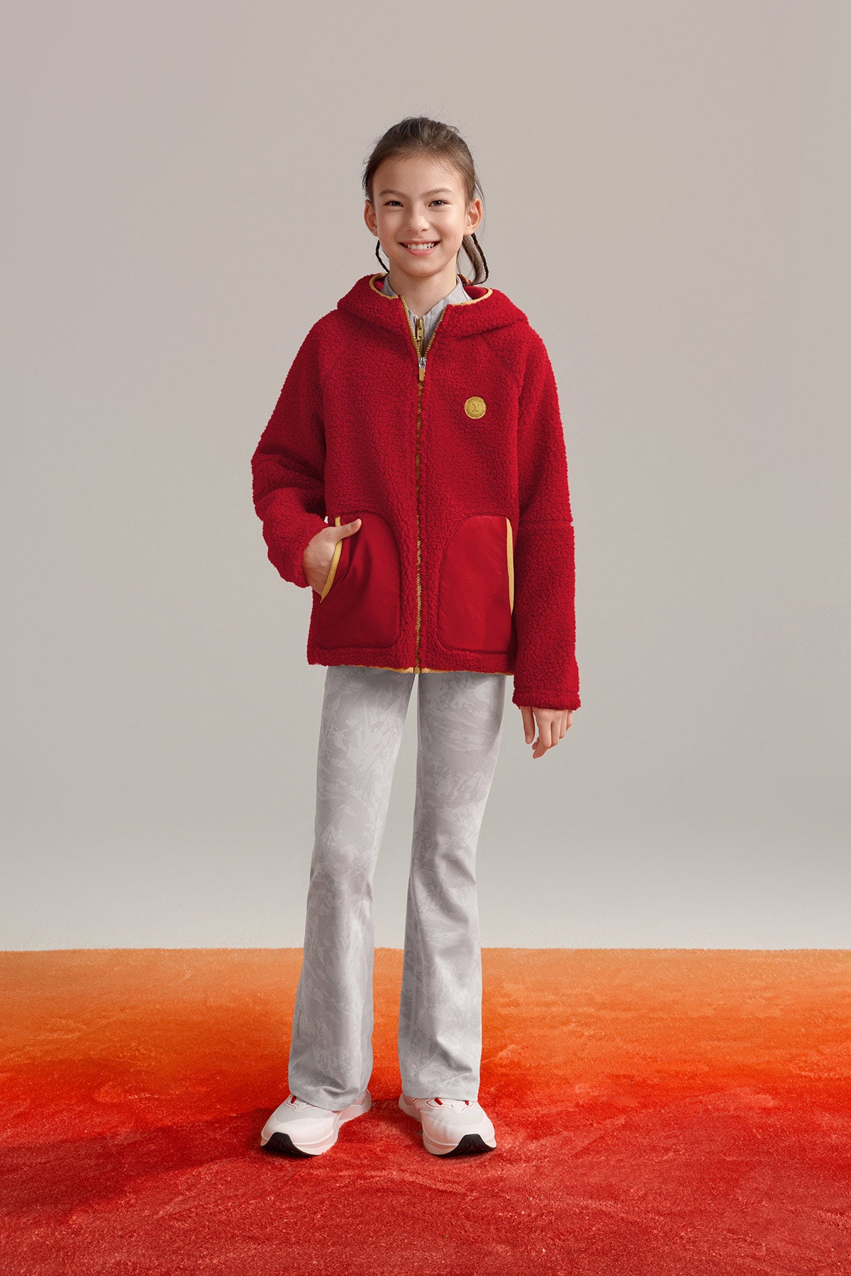 Sherpa Fleece Jacket **Barbados Cherry**