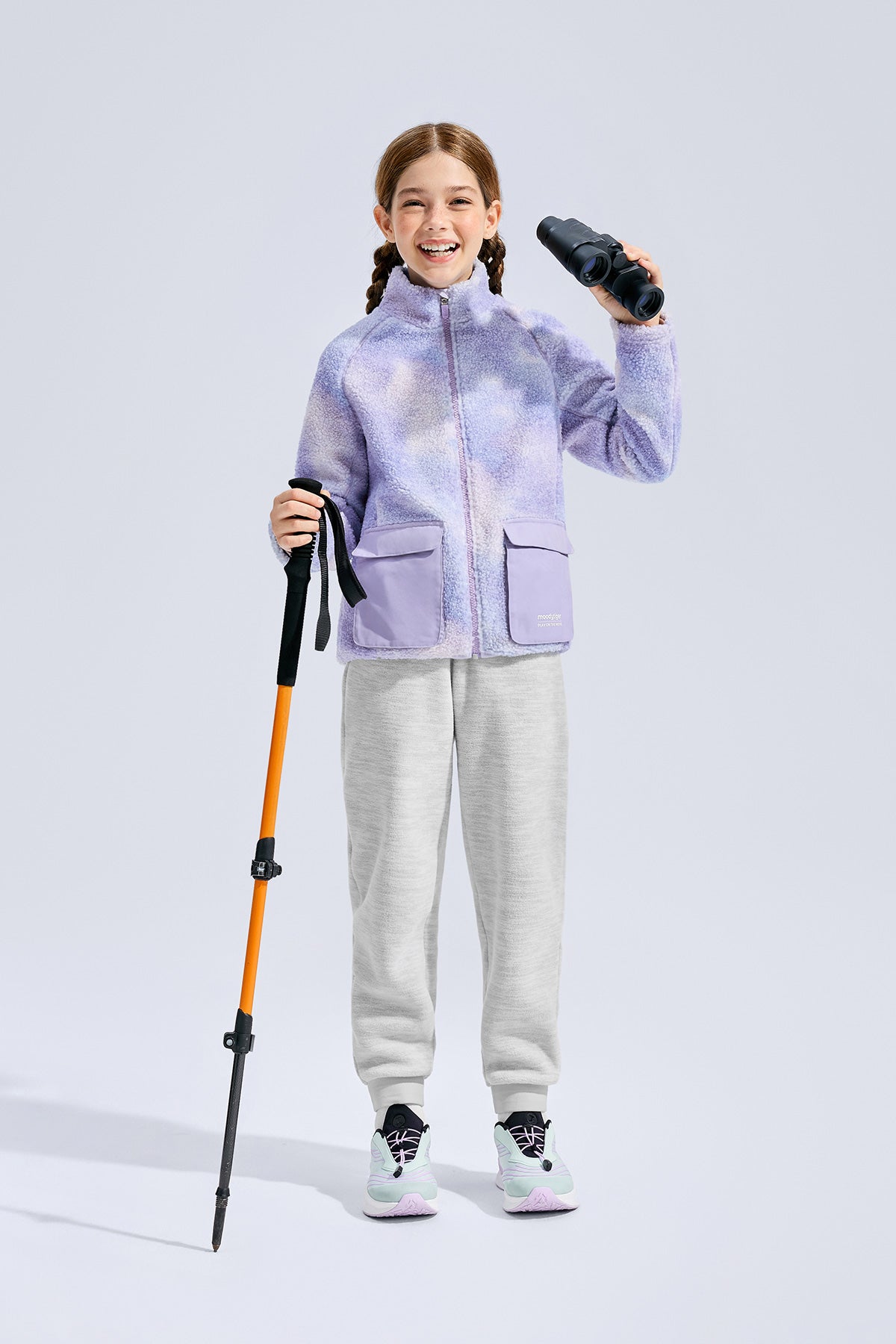 Sherpa Fleece Jacket **Chasing Light Purple**