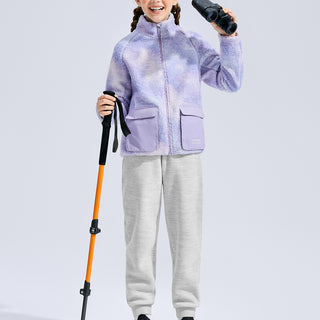 Sherpa Fleece Jacket **Chasing Light Purple**