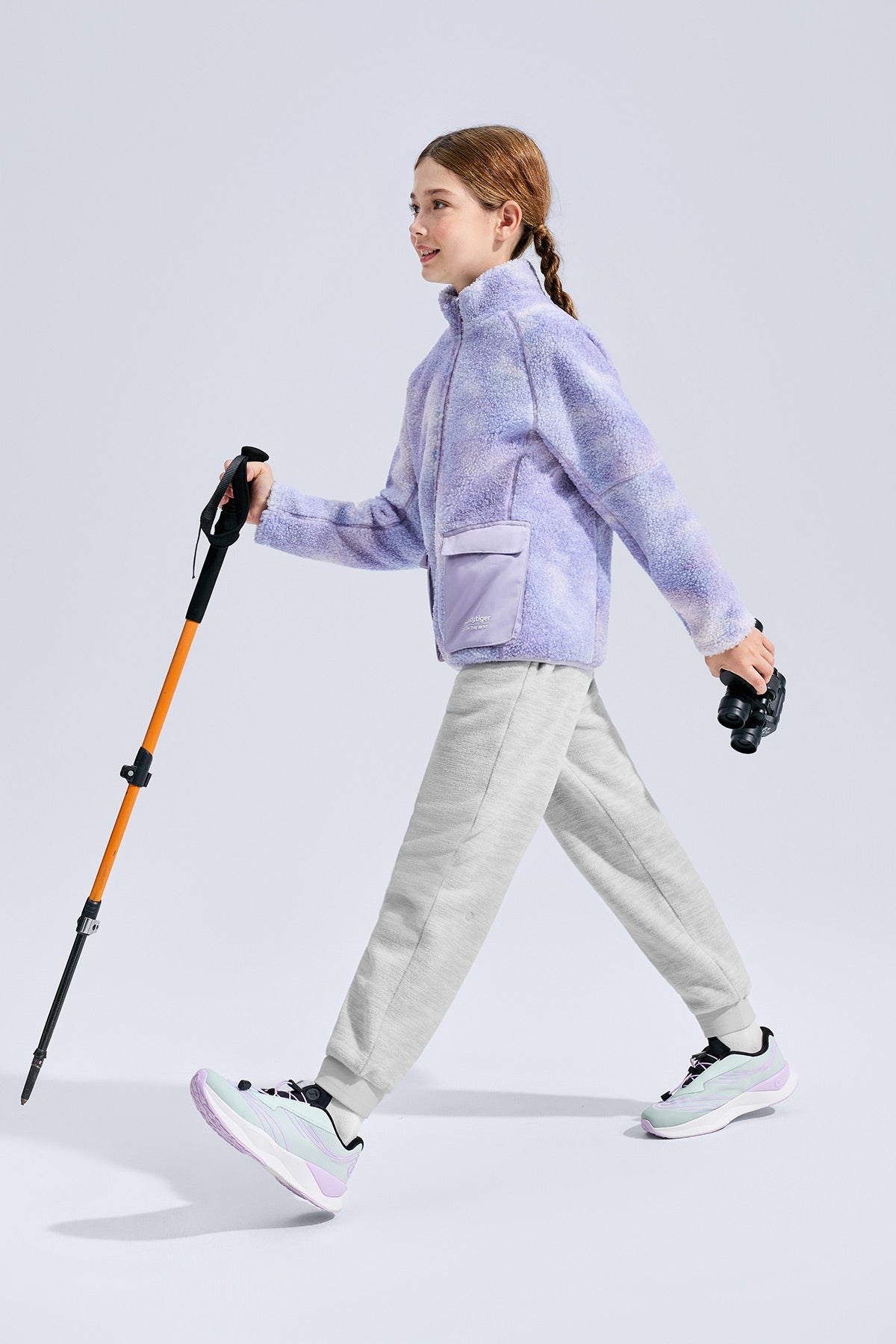 Sherpa Fleece Jacket **Chasing Light Purple**