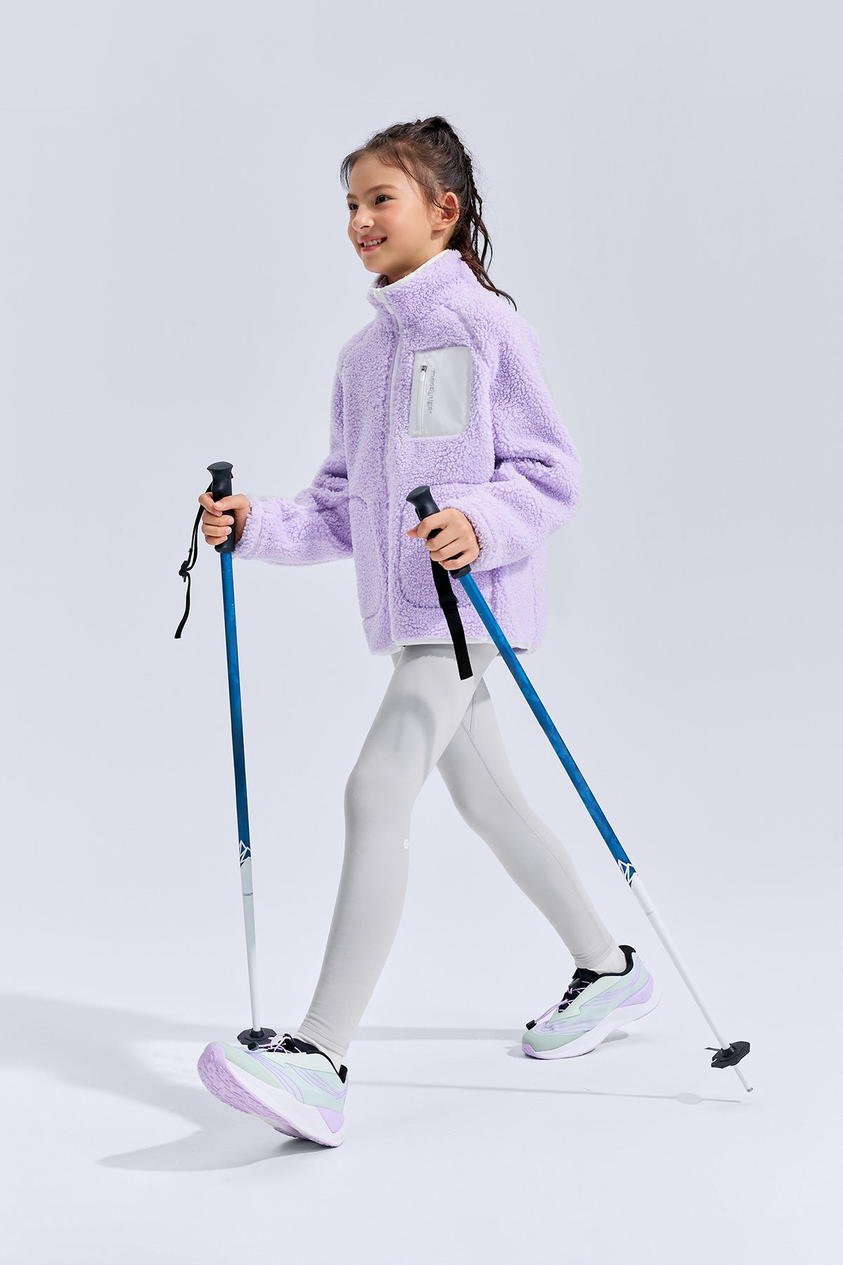 Sherpa Fleece Jacket **Taro Purple**