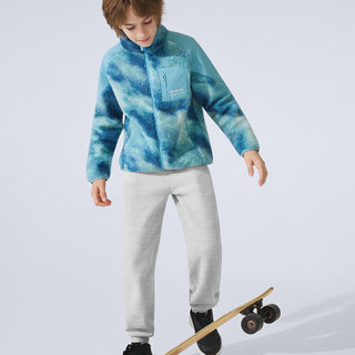 Sherpa Fleece Windproof Jacket **Chasing Light Blue**