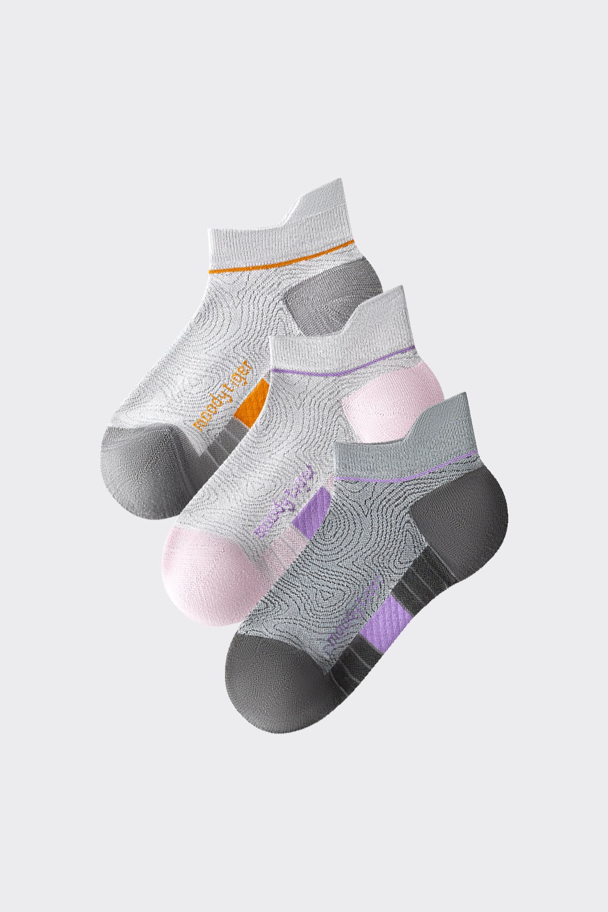 Socks **Gray Pink Deep Gray**