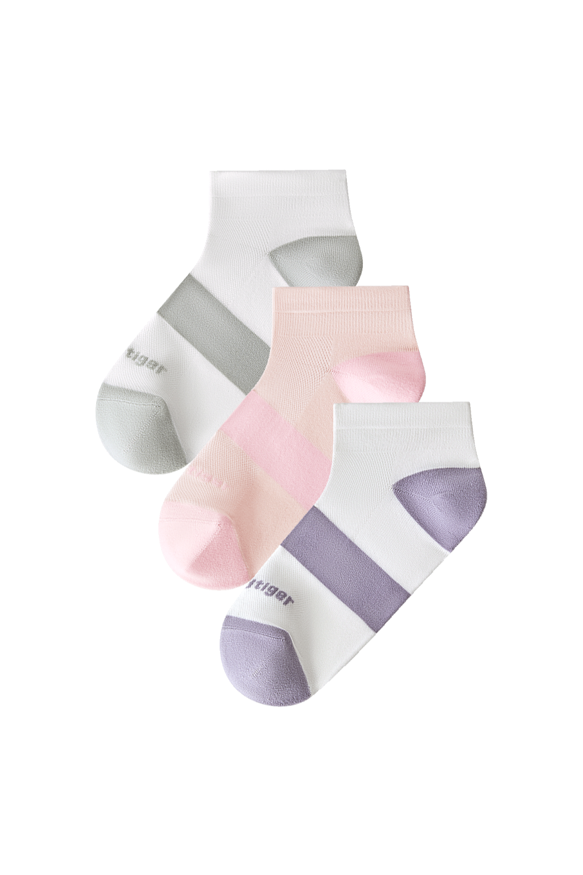 Socks **White Pink Purple**