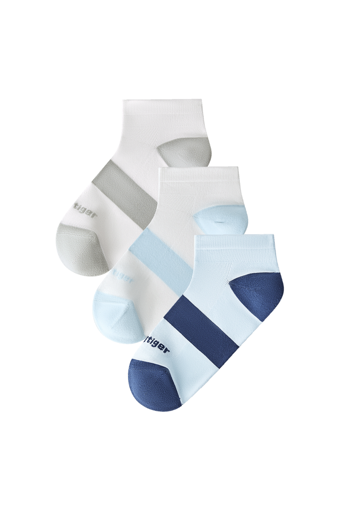 Socks **White Blue Deep Blue**