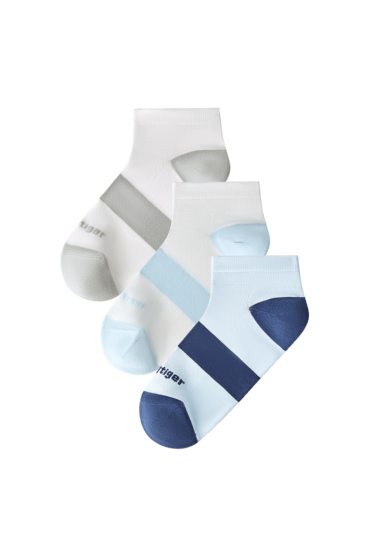 Socks **White Blue Deep Blue**