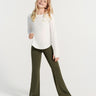 Sophia Bootcut Legging **Olive Night**