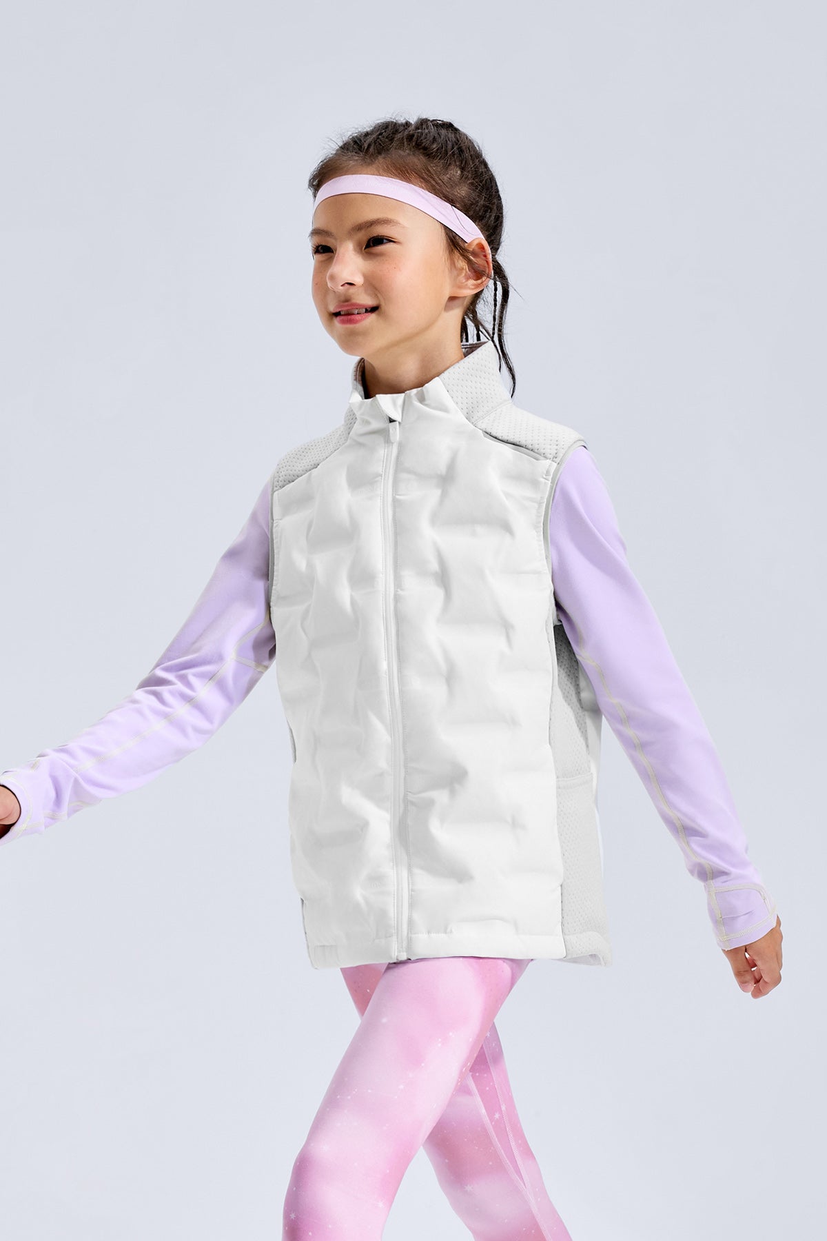 Stretch Sports Down Vest **Cloud Dancer**