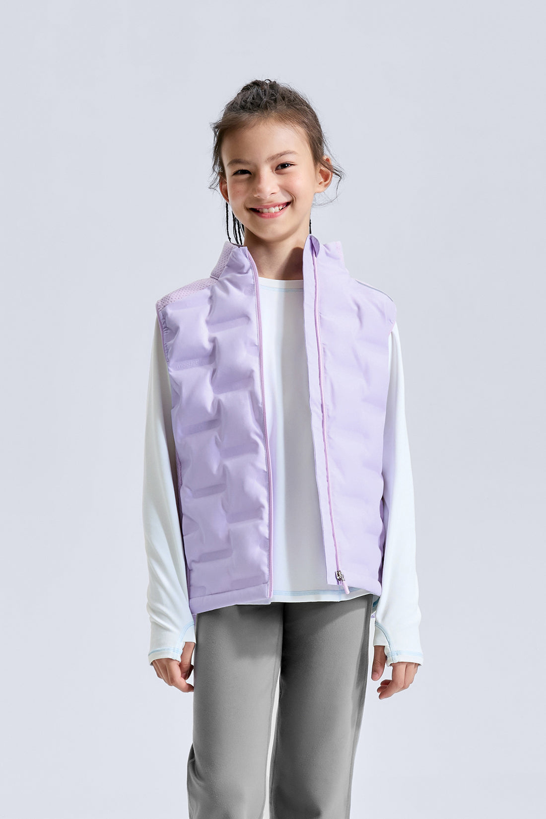 Stretch Sports Down Vest **Taro Purple**