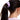 Stretchand Printed Scrunchie **Color Coral Pink Black**