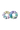 Stretchand Printed Scrunchie **Color Coral Yellow Purple**