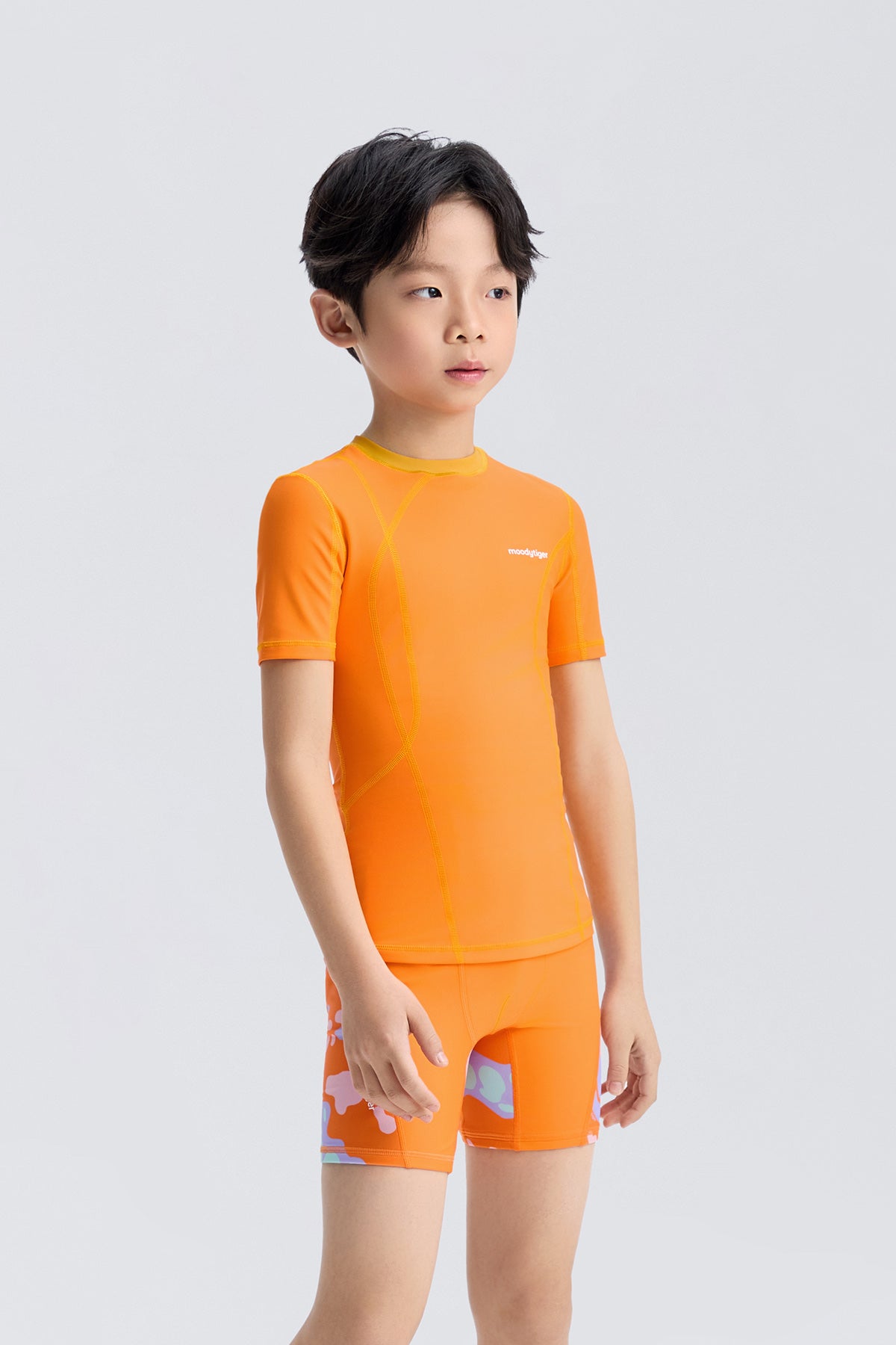 Waverider Short Sleeve Rashguard **Warm Orange**