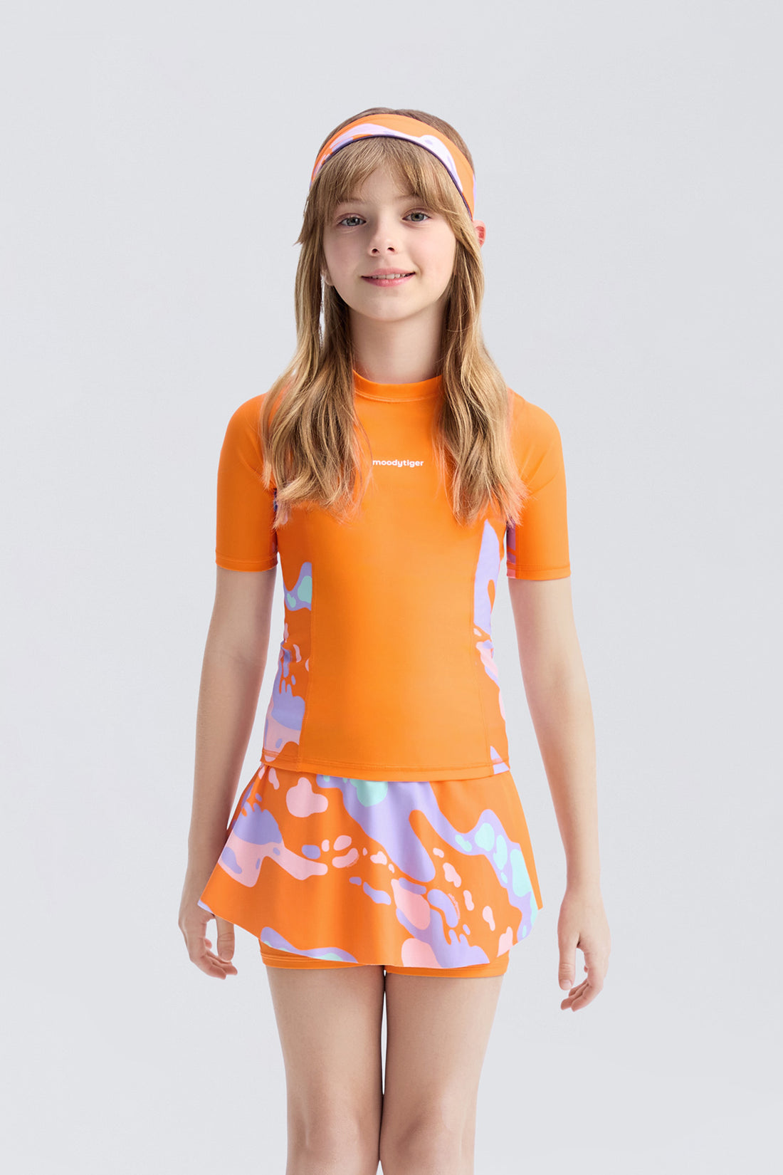 Waverider Short Sleeve Rashguard **Warm Orange**