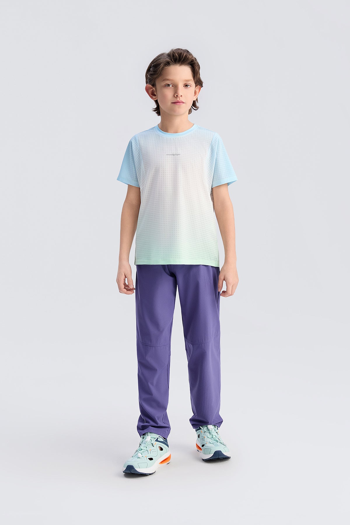Air Supply Gradient Short Sleeve **Spectrum White Cyan**