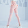 HEAVENLY Girls Leggings Mesh With Ruffle **pink**