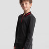 Quarter Zip Polo **Charcoal Black**