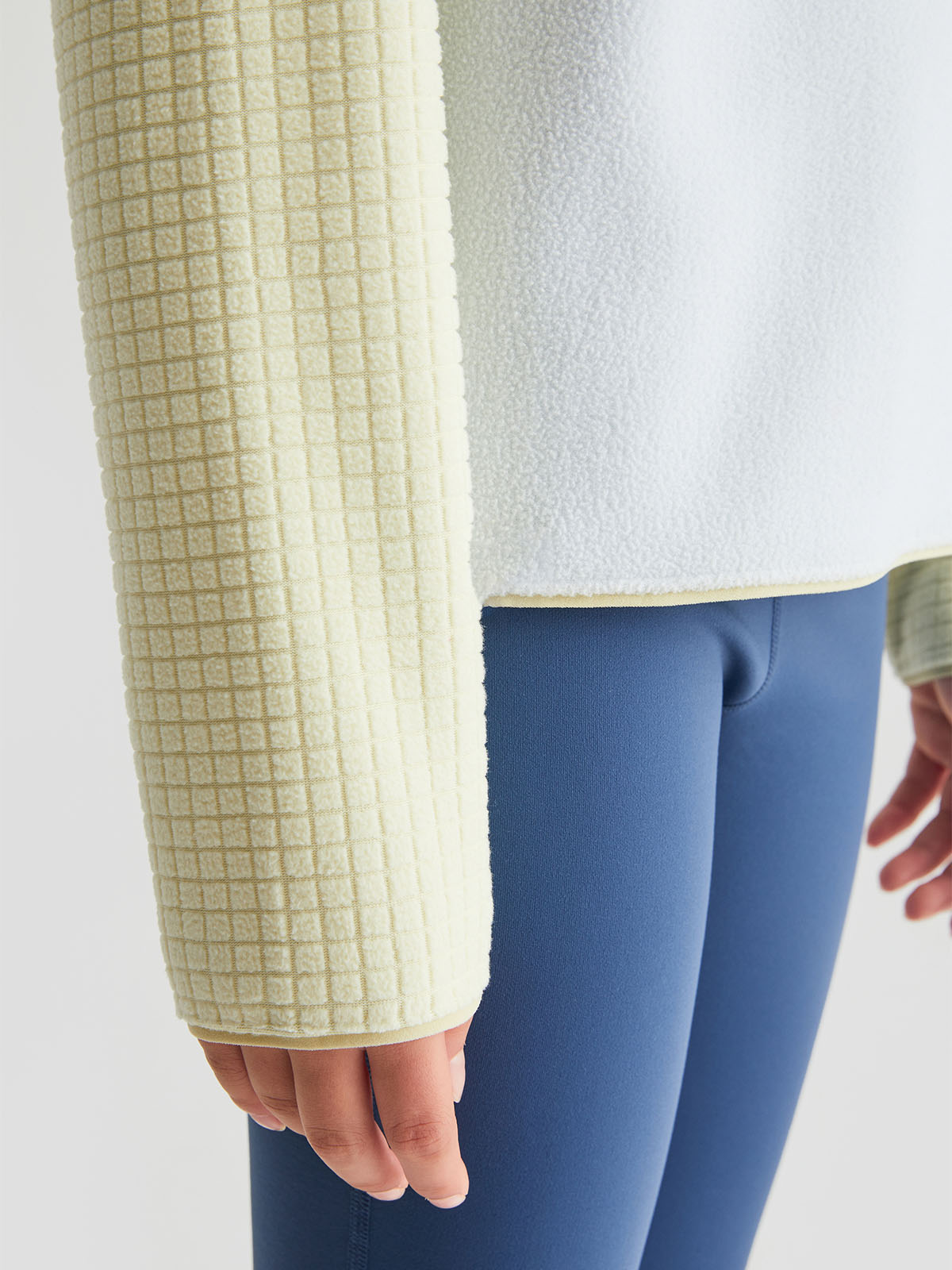 Color Blocking Fleece Pullover